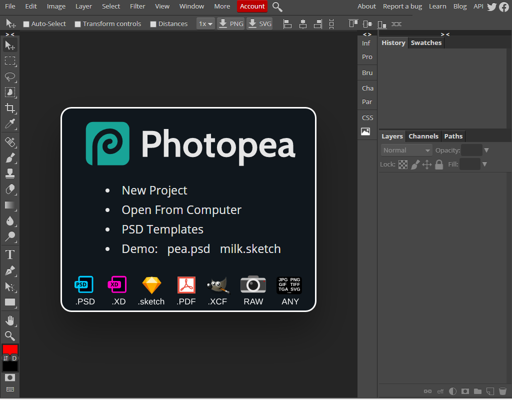 photopea！！！線上photoshop！免安裝！免費線上修圖軟體！